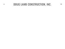 Tablet Screenshot of douglambconstruction.com